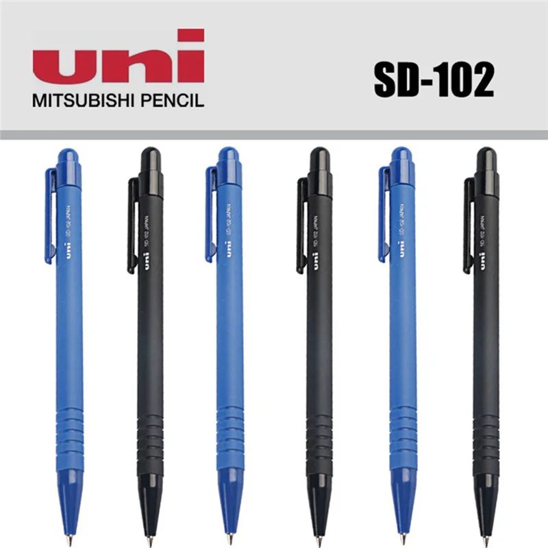 

Шариковая ручка Uni, 0,7 мм, 1 шт., черные, голубые чернила мм, SD-102