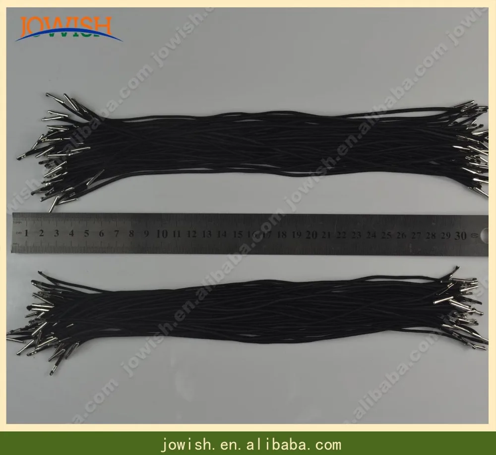11.8'' elastic ribbon barbed cord 100 Pcs Black stretch bands for use on masks or party hats | Дом и сад