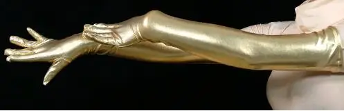 Женские Блестящие Розовые металлические сексуальные перчатки ФЕТИШ УНИСЕКС zentai