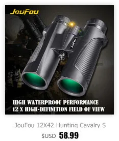 Кандар Военное 12X42 HD Бинокль для Охоты Высокой Мощности Подзорная Труба Большой Окуляр Оптический Телескоп для Пеший Туризм Располагаться Лагерем Охота