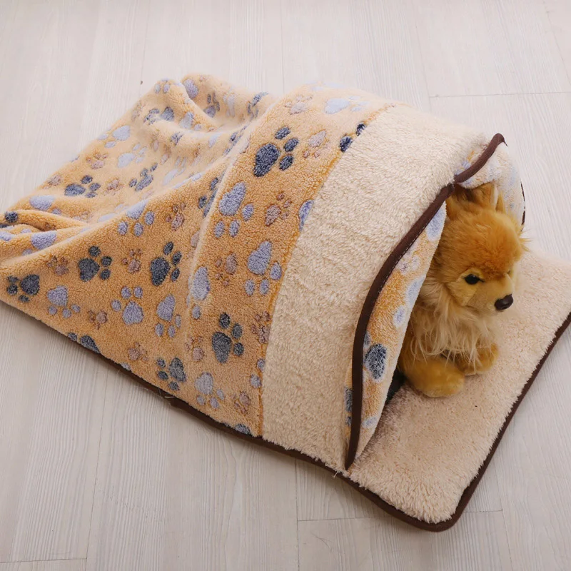 HEYPET Square Fleece Plush Cat Bed Pet House Soft Mat Dog for Small Dogs Cats Nest Winter Warm Sleeping Puppy | Дом и сад