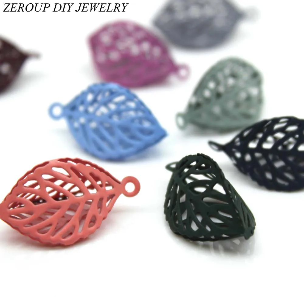 Полые Подвески в форме листьев аксессуары для сережек сделай сам ювелирные