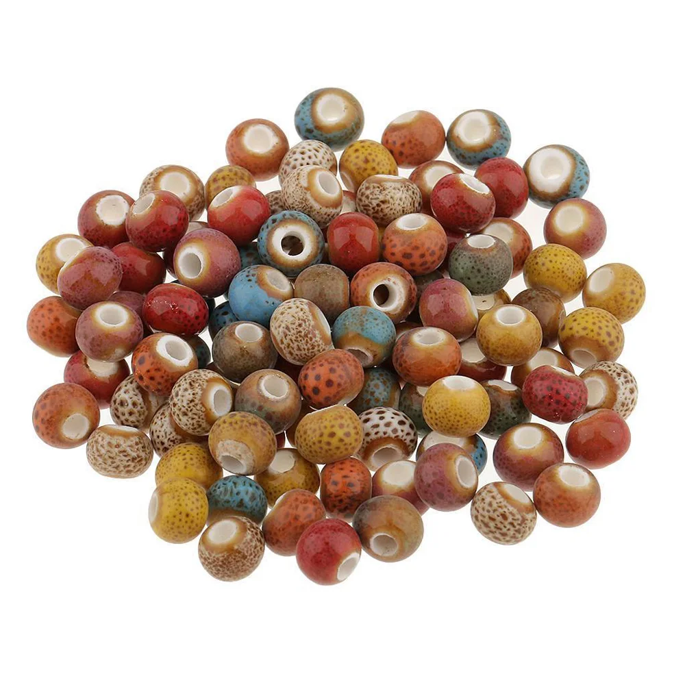 100x винтажные Свободные керамические фарфоровые бусины Подвески Украшения