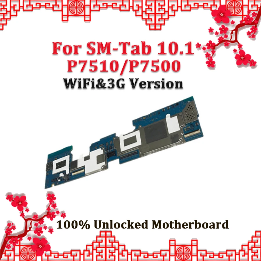WiFi+ 3g версия полная разблокированная материнская плата для samsung Galaxy Tab 10,1 P7510 P7500 материнская плата с чипами