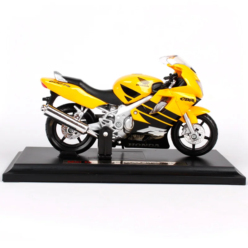 Игрушка для мотоцикла Maisto 1:18 Honda CBR 600 F4 желтая модель сбора автомобилей литья под
