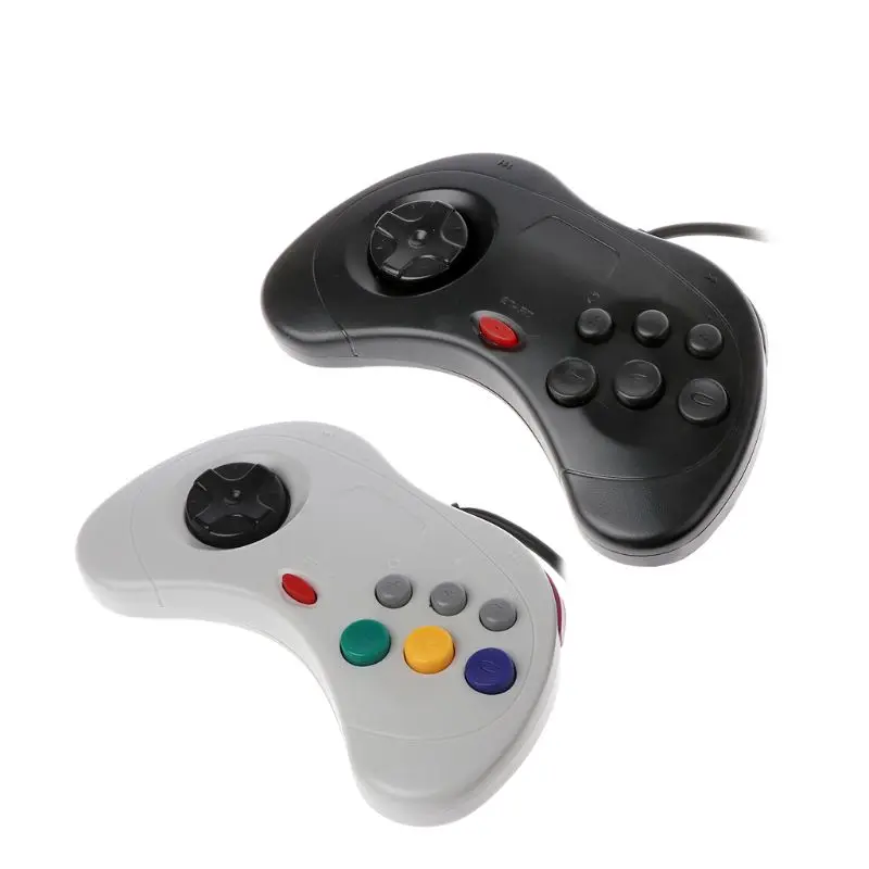 USB классический геймпад, проводной игровой контроллер для ПК, джойстик для sega Saturn, ПК для ноутбука, ноутбука