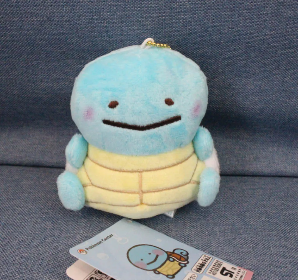 Squirtle 5 стилей Pikchu YT Eevee Charmander Bulbasaur Squirtle 10 см мягкие Подвески брелок игрушка для детей SYTJ - Цвет: Squirtle