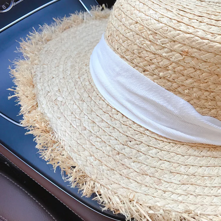 IAMPANDA 2018 Summer hats Pure Hand made Weave Thickening Raffia Straw Hat women You Flash Sunscreen Cover Sun beach | Аксессуары для