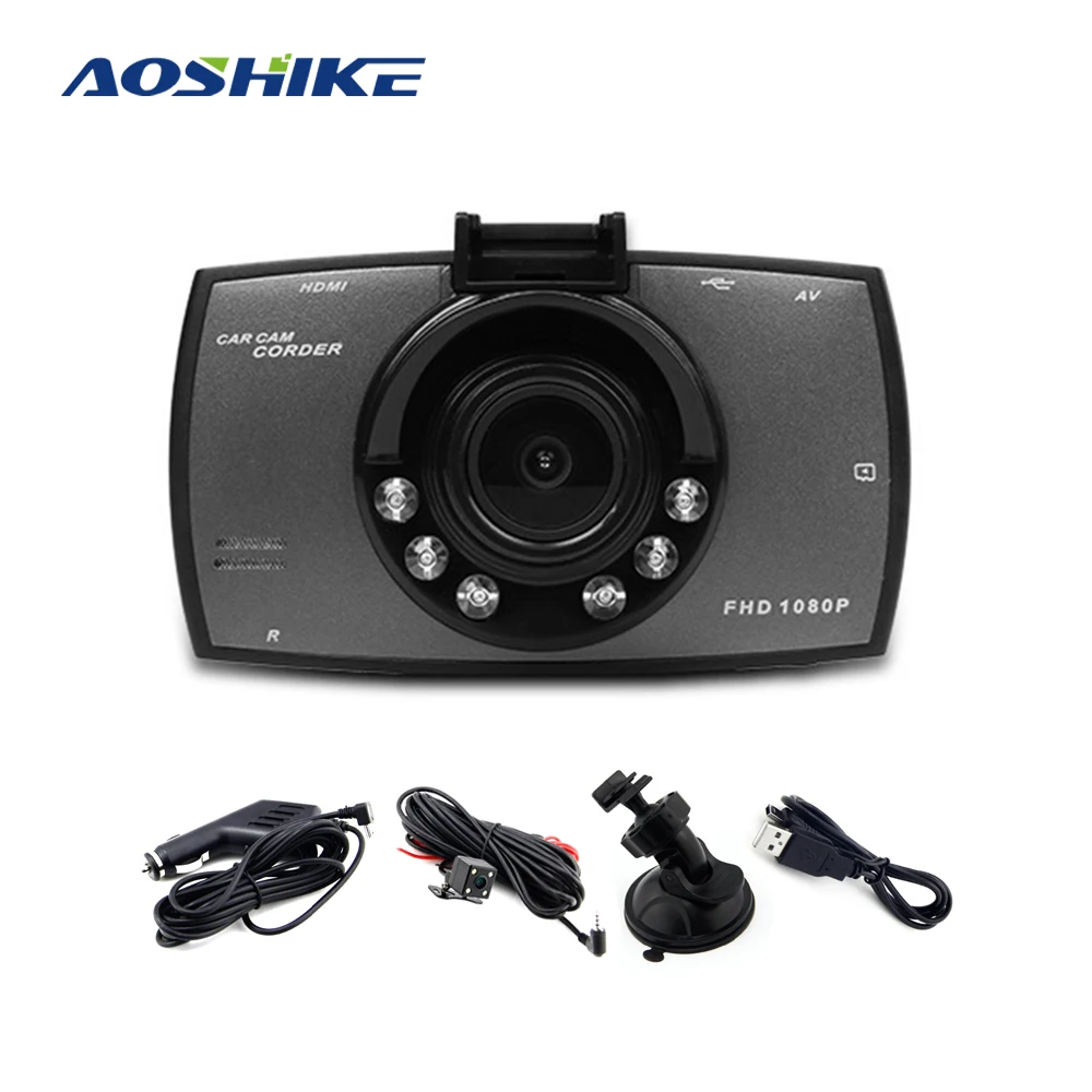 Автомобильный видеорегистратор AOSHIKE G30 Full HD 1080P камера для вождения с циклической