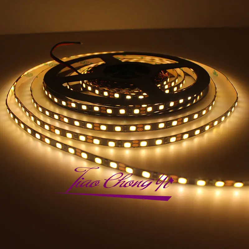 Гибкая светодиодная лента 5M 2835 SMD 600 светодиодный s с теплым белым светом 12 В