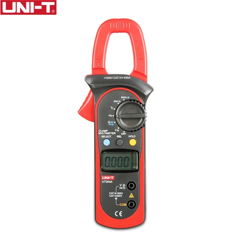 UT204A UNI-T цифровой клещи мультиметр UT203 UT204 UT204A Авто Диапазон AC/DC Вольт Ток Сопротивление Частота Рабочий цикл диод тест - Цвет: UT204A