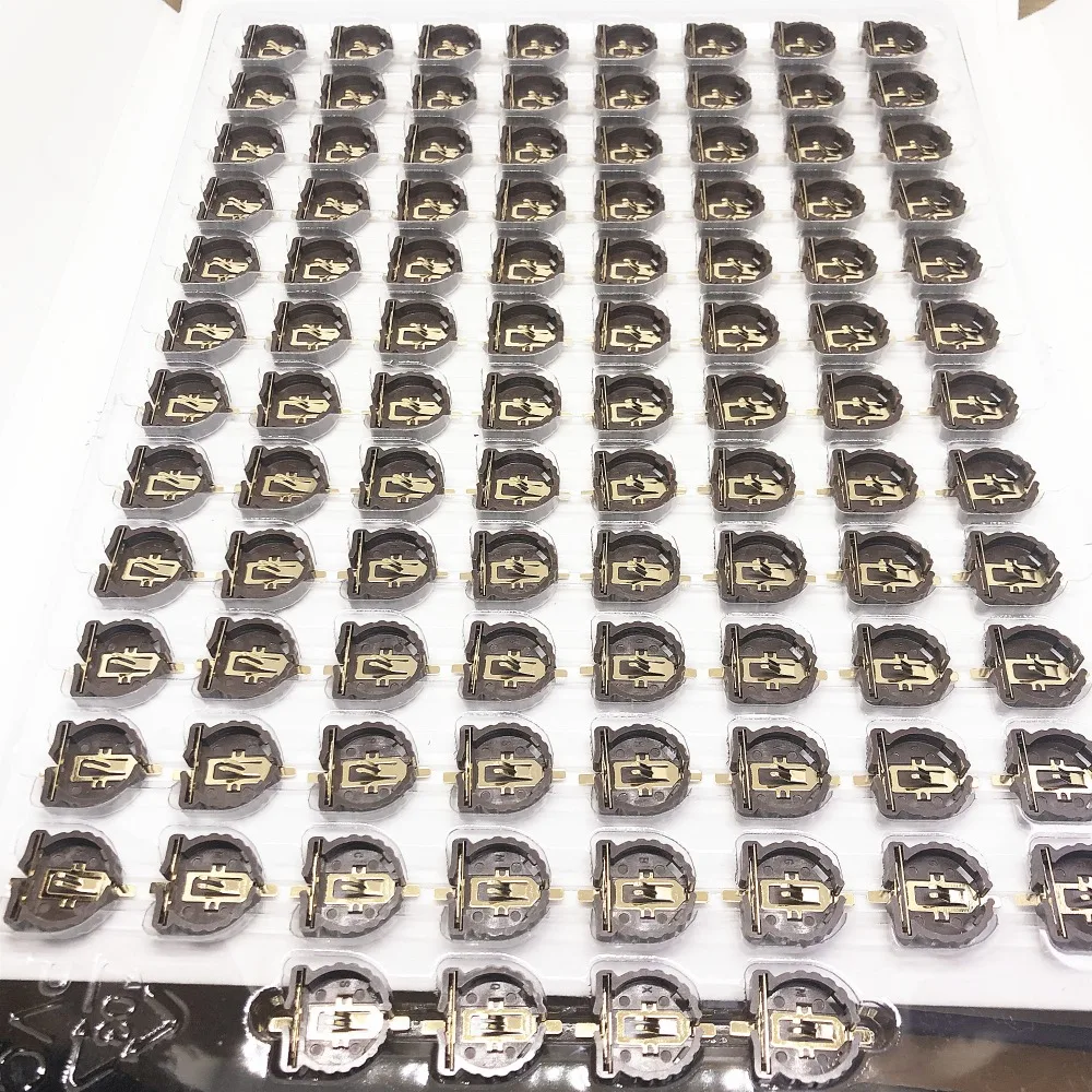 20PCS Black Brown Plastic Housing CR1220 Button Cell Battery Sockets Holder Case | Обустройство дома