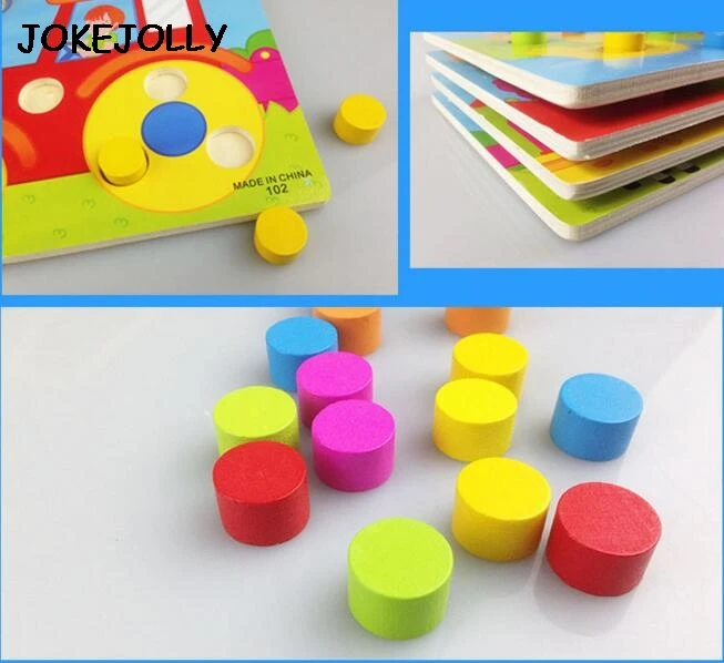 Деревянные головоломки Tangram Обучающие раннего обучения мультфильм деревянные