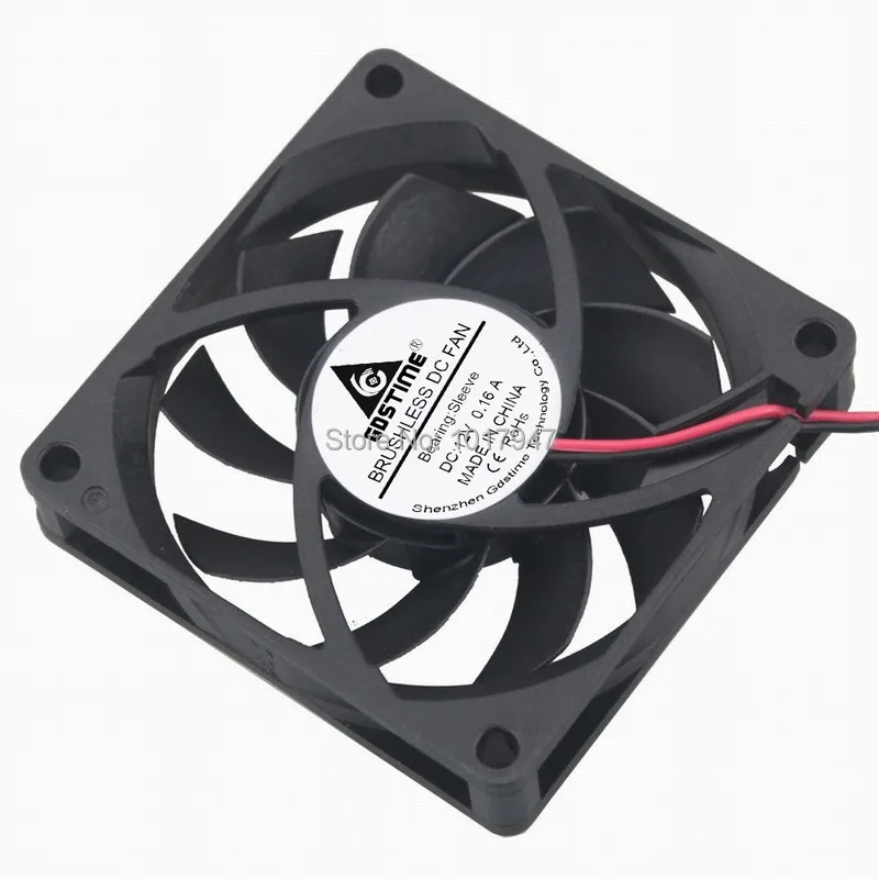 2 шт. в партии Gdstime DC 12 В 2Pin 70 мм x 15 7015S пластиковый охлаждающий вентилятор|cooler fan|70mm