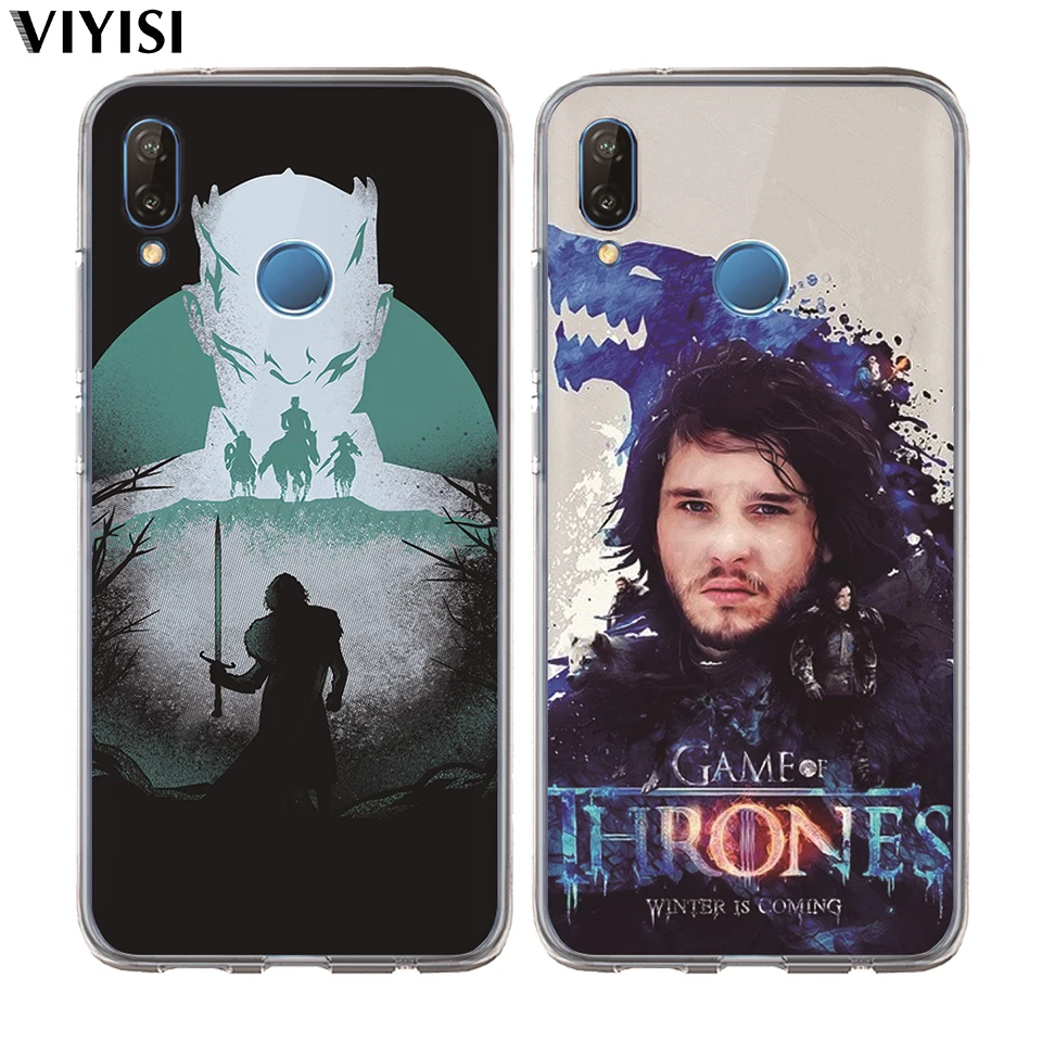 Чехол для Huawei P30 P20 Mate 20 Pro 9 P10 Lite Coque Daenerys Dragon Jon Snow Tyrion Lannister силиконовый чехол из ТПУ