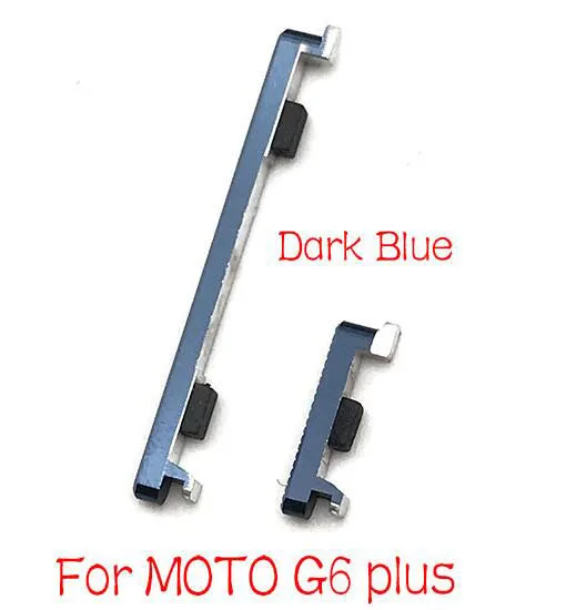 For G6 plusDark blue Кнопка громкости питания гибкий кабель для Motorola Moto G4 G6 Plus Play для G5 G5s боковой переключатель ключа - Цвет: For G6 plusDark blue