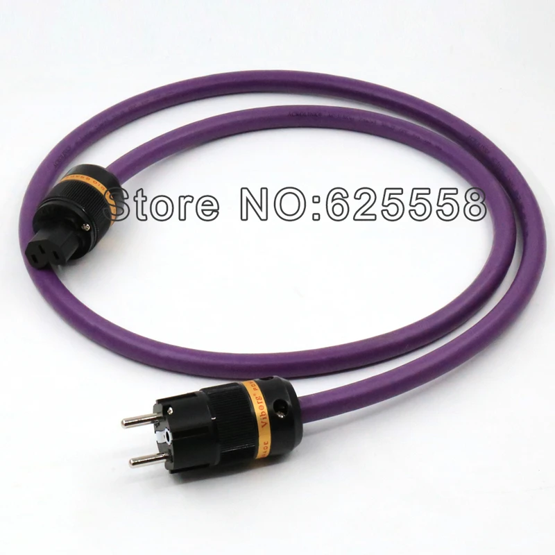 2 м Audiocrast AC 313(cu) EU Rhodium Pure cupper schuko plug + IEC Электрический Conenctor кабель питания для