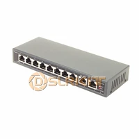 dslrkit 250m 10 ports 8 poe switch injector power over ethernet without power adapter
