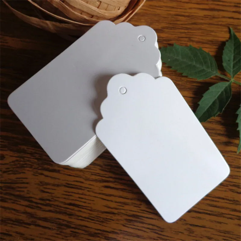 100 шт./лот картонная коробка с картонной биркой из крафтовой ткани для конфет на