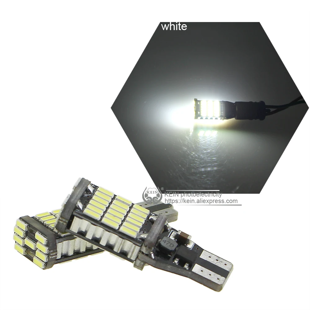 KEIN 2 шт. 6000K T15 W16W 45SMD 921 912 Canbus безошибочный Автомобильный светодиодный фонарь