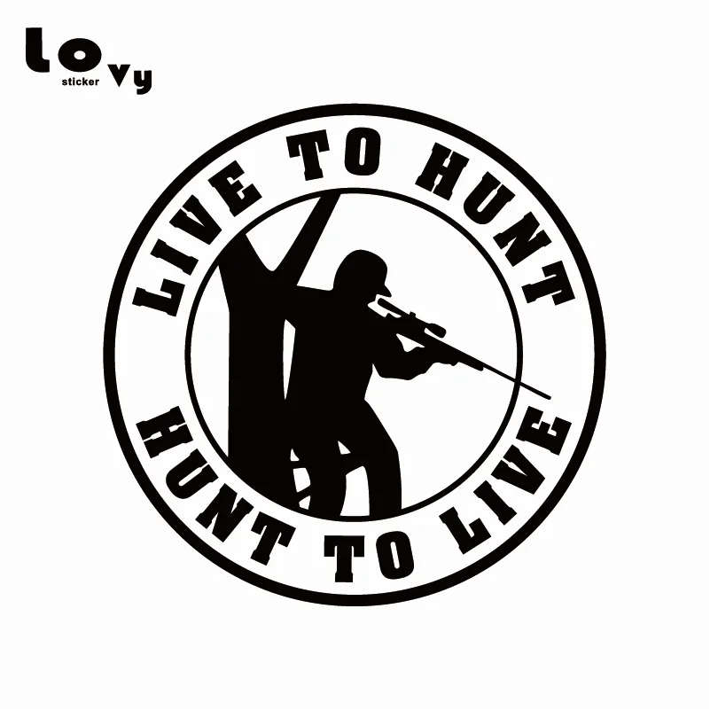 Виниловая наклейка для автомобиля Live To Hunt охотничьего оленя оконная дверь