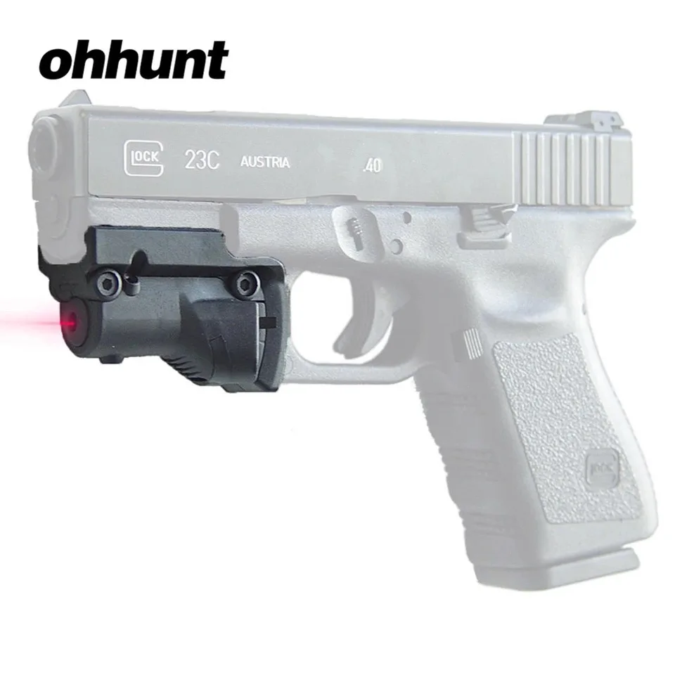 Ohhunt Тактический 5 мВт красный лазерный прицел Красная точка для Glock 19 23 22 17 21 37 31 20 34