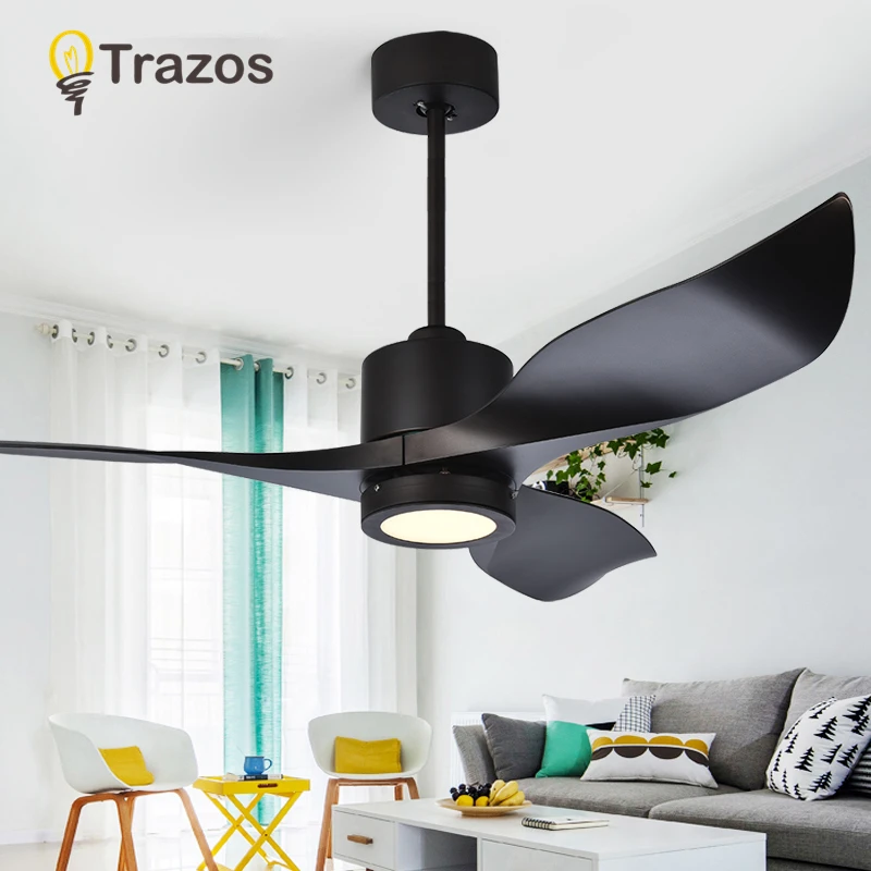 

TRAZOS 110-220V Ceiling Fans With Lights For Living Room Remote Ceiling Fan Lamp Nordic Ventilateur Cooling Fan Light
