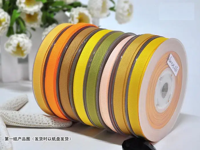 

YOFAY 1/2" 13mm Solid Grosgrain Ribbon Gift Hairpin Wedding Party Flower Packing Accessory 196 Color for your choice 100yard