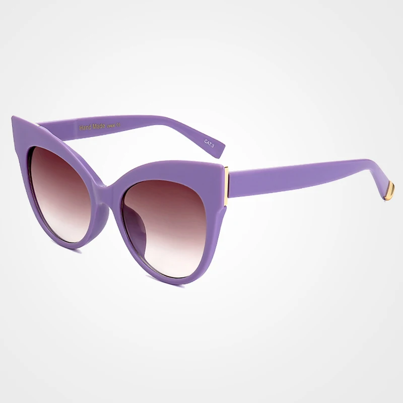 C1-Purple-Wine Королевские женские солнцезащитные очки "кошачий глаз", Ретро стиль, modis, фирменный дизайн, модные уф400 очки, мужские, унисекс, оттенки, oculos, готический стиль, ss867 - Цвет линз: C1-Purple-Wine