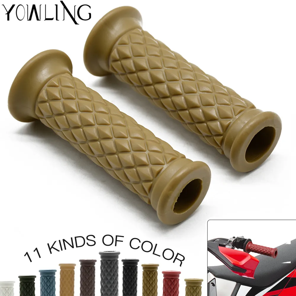 Новые винтажные мотоциклетные ручки Cafe Racer с резиновой ручкой 7/8 дюйма 22 мм для BMW