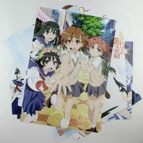 Аниме постер Toaru Kagaku no Railgun настенная прокрутка печатная картина домашний декор