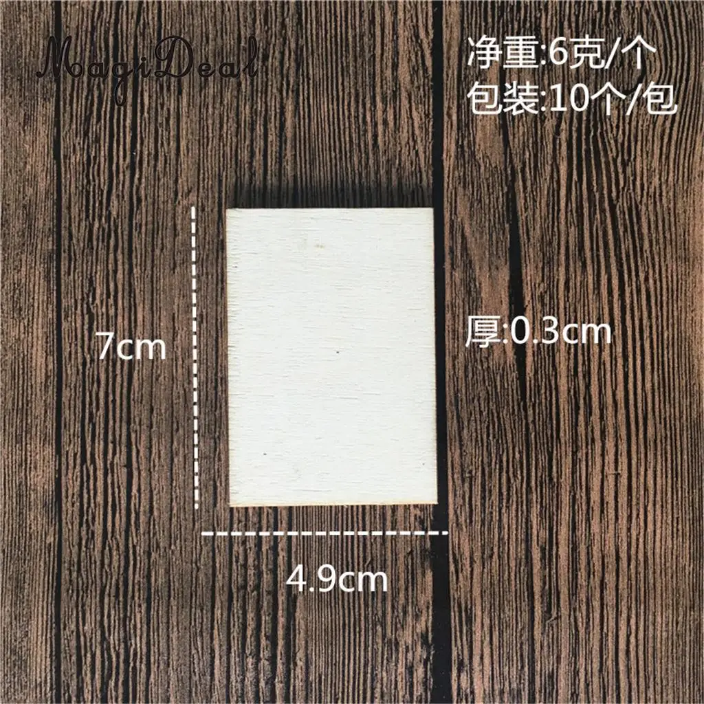 20pcs Wooden Square Rectangle Shapes Coasters Plain Wood Craft Blanks Plaque Sign DIY Pyrography Art Woodworking Materials | Дом и сад