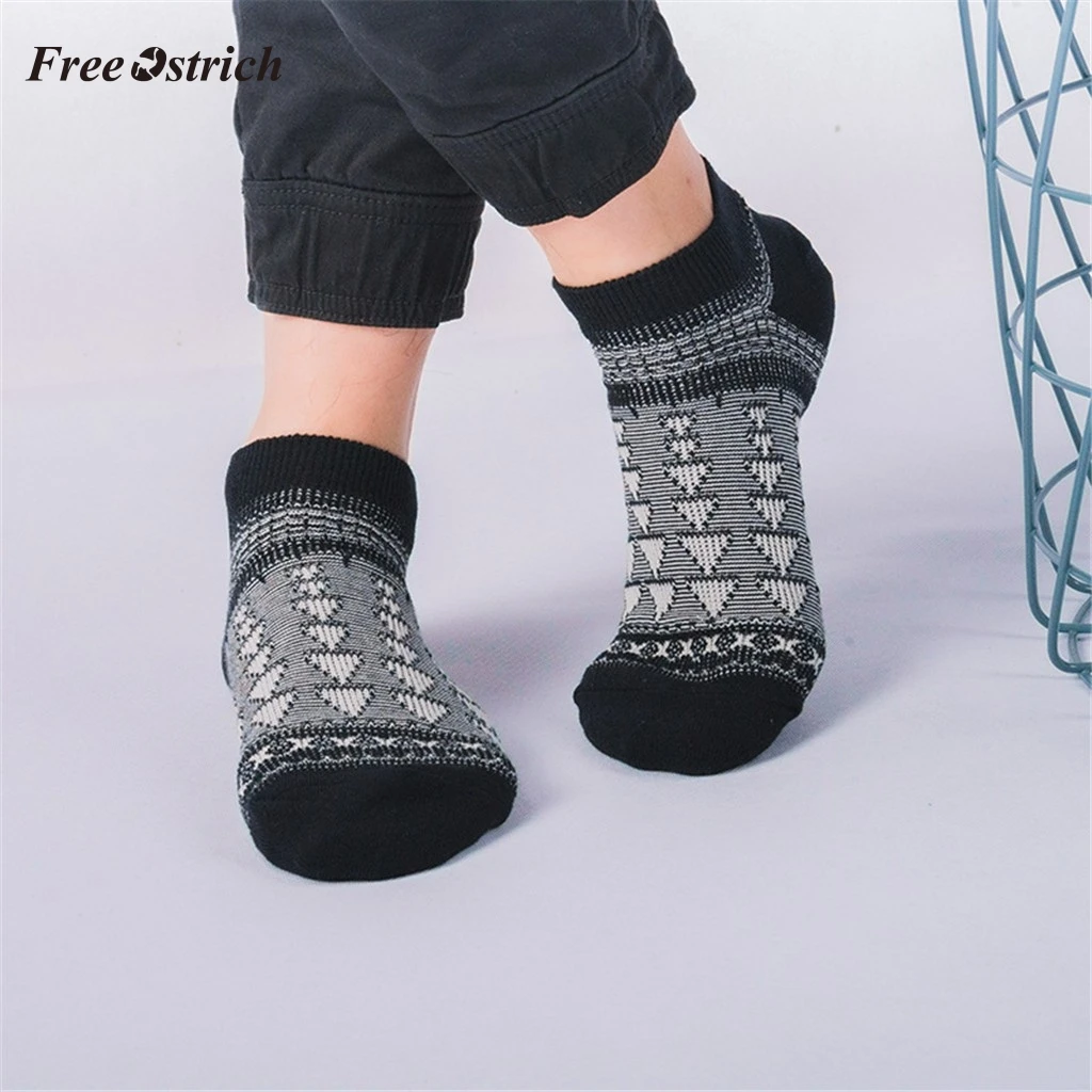 Мужские хлопковые короткие носки Free Ostrich винтажные Повседневные модные