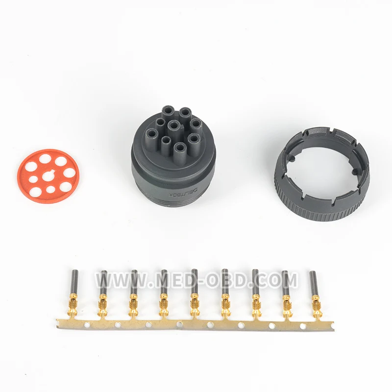 J1939 разъем автомобиля женский Deutsch 9pin Plug автомобильный HD10 9 1939PE J1708 Conector разъемы