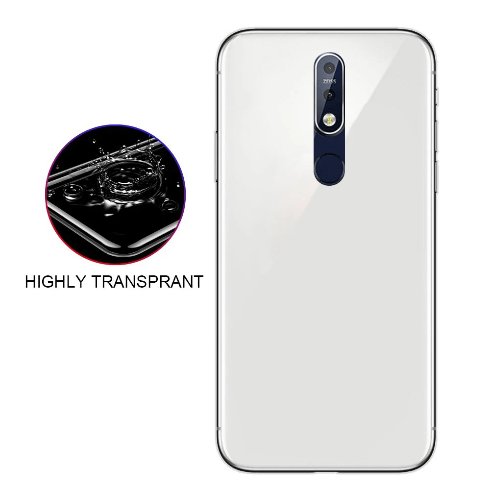 Suitable For Nokia X5 mobile phone protective shell anti-fall simple transparent jacket soft |