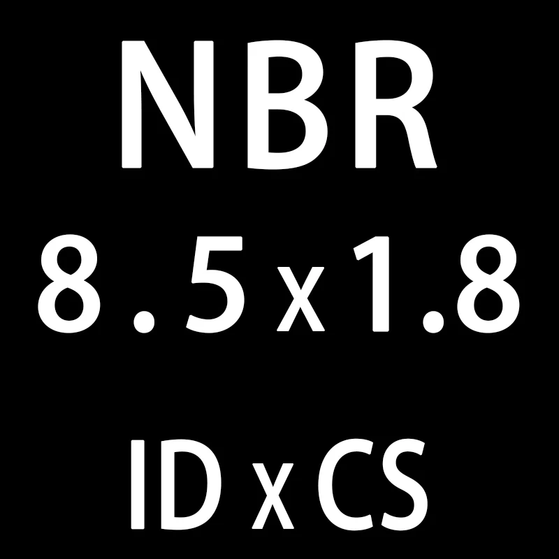 50 шт./лот резиновым кольцом NBR пломбирование уплотнительное кольцо 1,8 мм Толщина ID7.1/7,6/8/8,5/9/9,5/10/10,6/11,2 мм нитрил-хомут с круглым воротником для мальчиков и девочек уплотнение шайба - Цвет: ID8.5mm