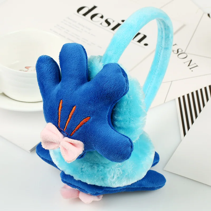 2018 зимние теплые наушники для девочек и мальчиков с маленькими пальмовыми ушками