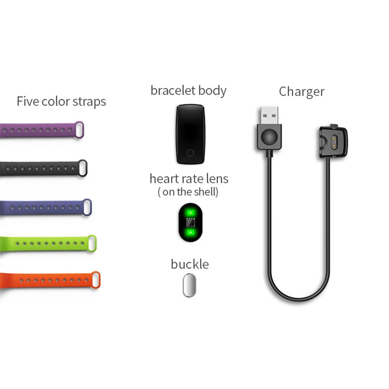Tonbux Smart Band ID107 монитор сердечного ритма фитнес силиконовый браслет для Android IOS PK Xio