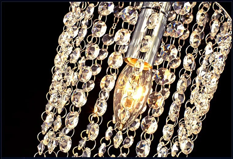 Светодиодная 1 light Chrome K9 Современная хрустальная люстра освещение 110V 220V