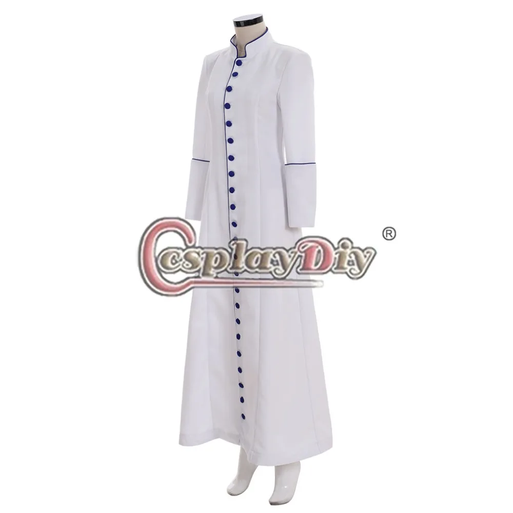 Cosplaydiy изготовленные на заказ пасторовские кепки с манжетами женские халат