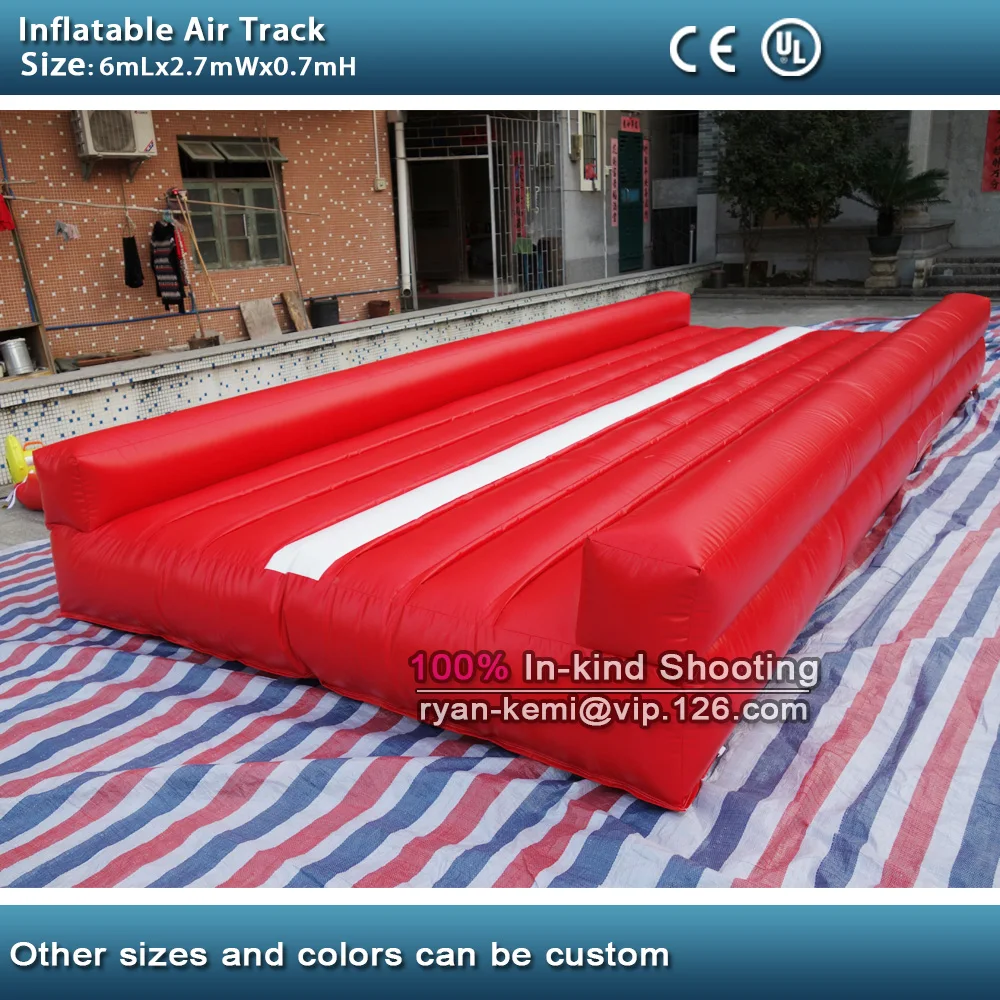 Цена Бесплатная доставка 6 м 20 футов надувной воздушный трек надувной сушильный трек гимнастический надувной воздушный коврик для спортзала