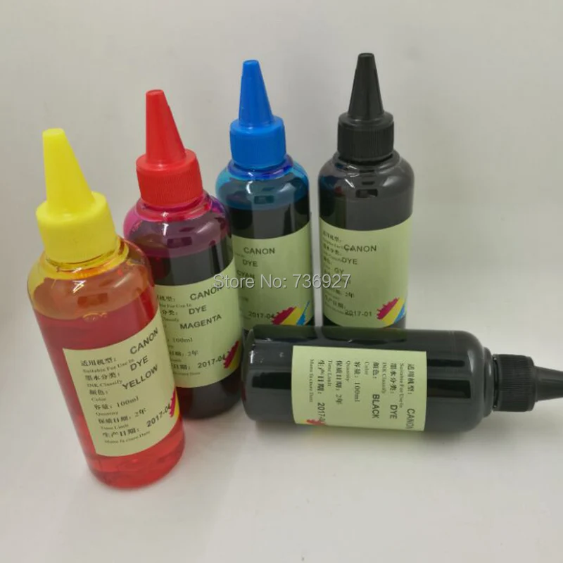 5X 100 мл PGI-525 CLI-526 PGI525 CLI526 заправка красителя чернила для Canon IP4850 IP4950 IX6550 MG5150 MG5250 MG5350