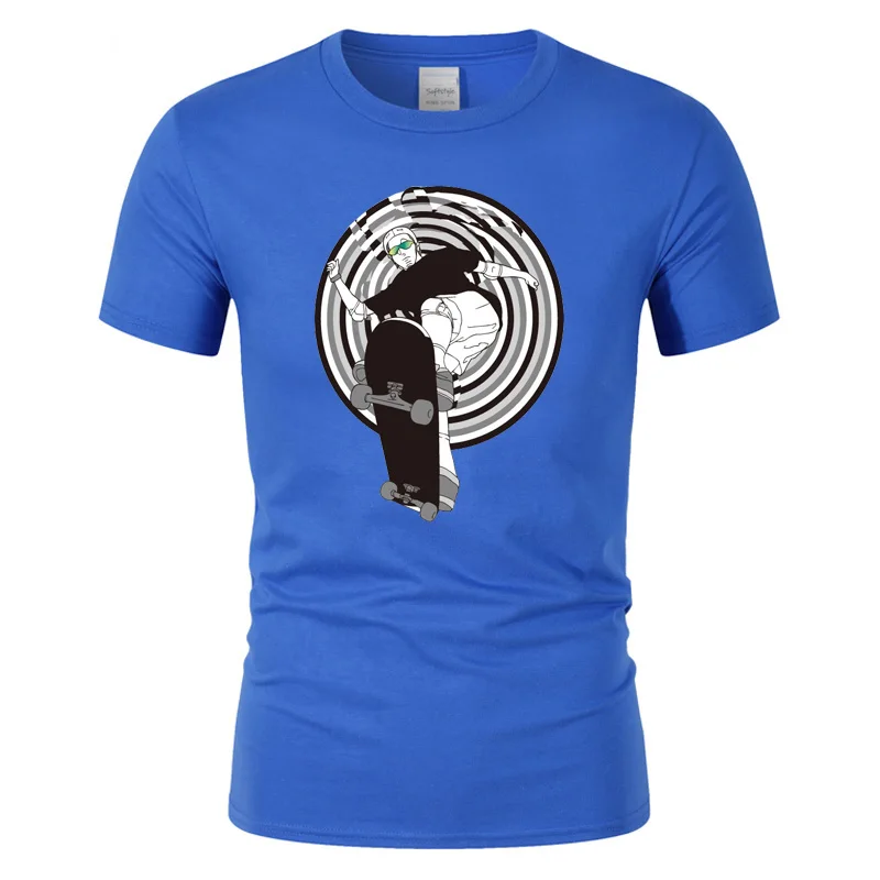 2019 модная футболка из чистого хлопка с круглым вырезом простая Мужская унисекс