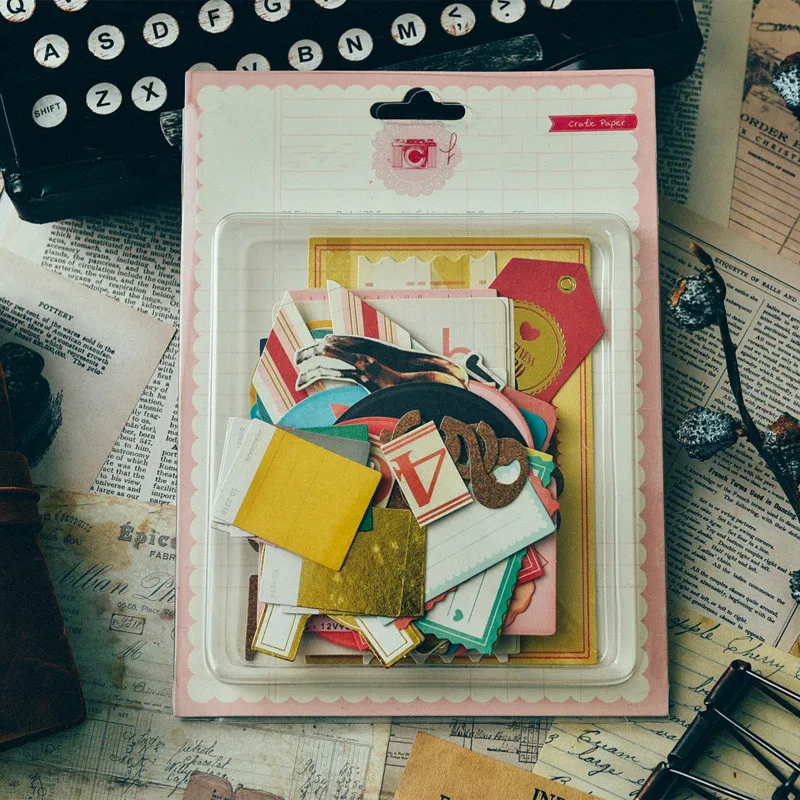 79 шт. красивая бумага высечек для скрапбукинга Счастливого