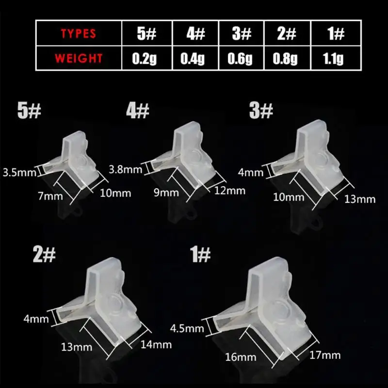 Fishing Hook Protection Case 10pcs Treble Fishhook Protector Fluorescent Yellow/White 1#2#3#4#5# Jacket Tackle Accessories 10PCS | Спорт и