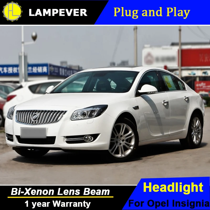 Lampever для Buick Regal светодиодный головной светильник s Opel Insignia налобный фонарь Ангел
