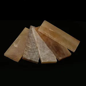 Овечья рога Кусок ножа Ручка патч гравировка Материал 60*30*5 мм