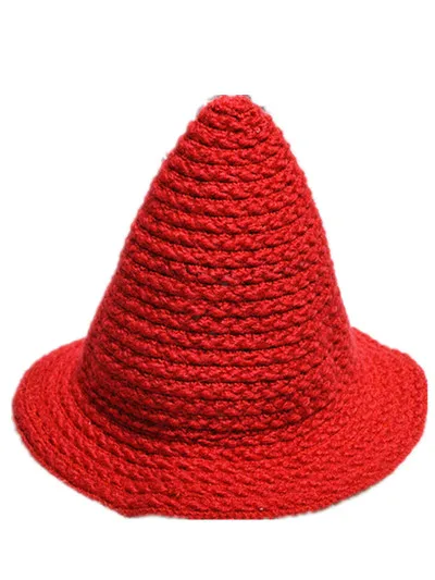 Милая вязаная шапка BomHCS с утолщенной ведьмой складная зимняя женская модная