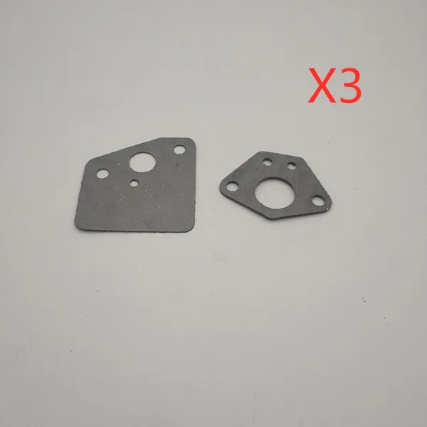 3SET Прокладка подходит 139F/140F/40-5 HONDA GX35 GX31 двухтактная газонокосилка триммер запасные части карбюратор кустореза прокладка - Цвет: 3SET