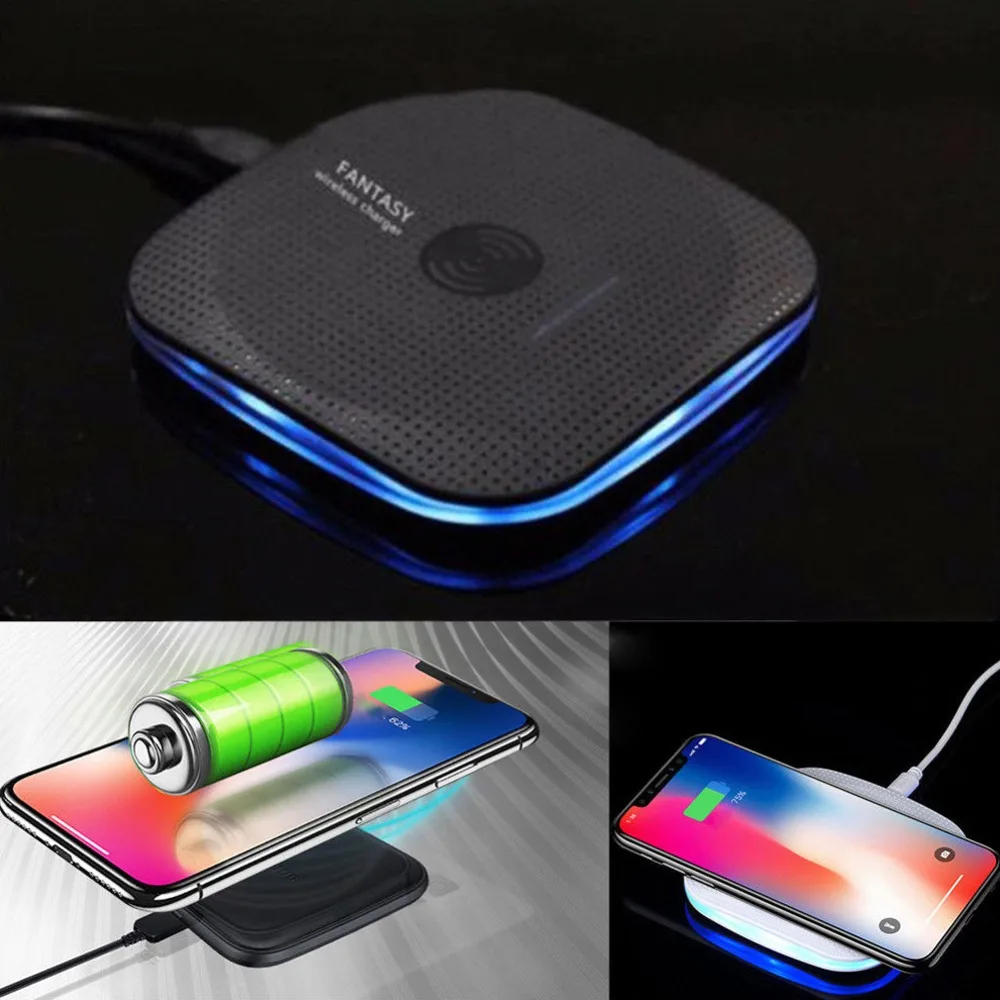 Qi Wireless Fast Charger Charging Pad Desktop Stand For Samsung Galaxy Note 8 S8 iPhone XS | Мобильные телефоны и
